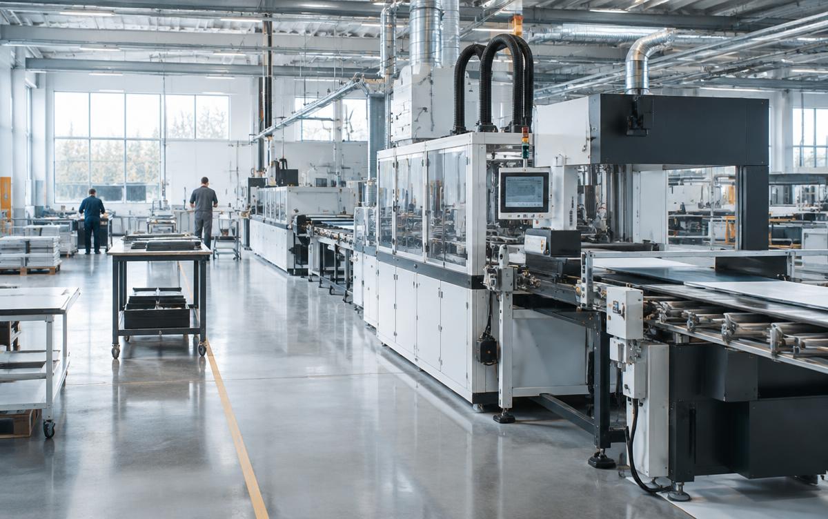 Modern manufacturing production line